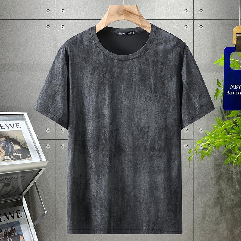 Smiao 4XL-12XL Plus Size Tops Heren T-shirts Zomer Vintage Kleding Mode T-shirts Oversize Korte Mouw T-shirt 11XL(145kg-160kg)
