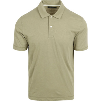 Marc O'Polo T-shirt  Poloshirt Slubs Sage Groen