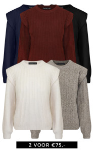 Jurkjes Deal Soft Rib Detail Truien