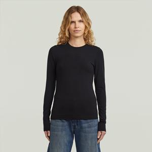 G-Star RAW Crew Slim T-Shirt - Zwart - Dames