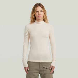 G-Star RAW Mock Slim T-shirt - Wit - Dames
