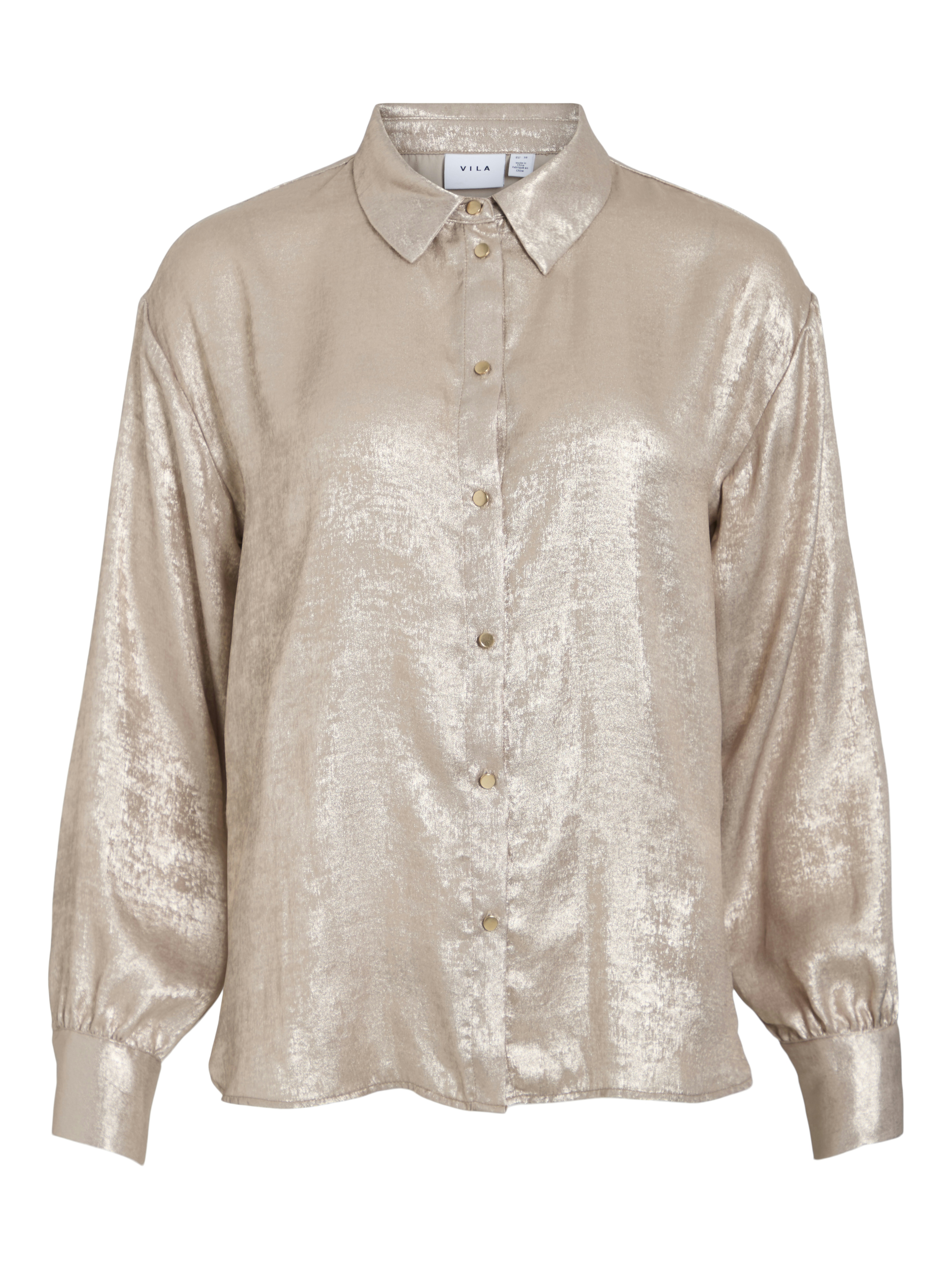 Vila vimetalla l/s shirt/r 141098 birch