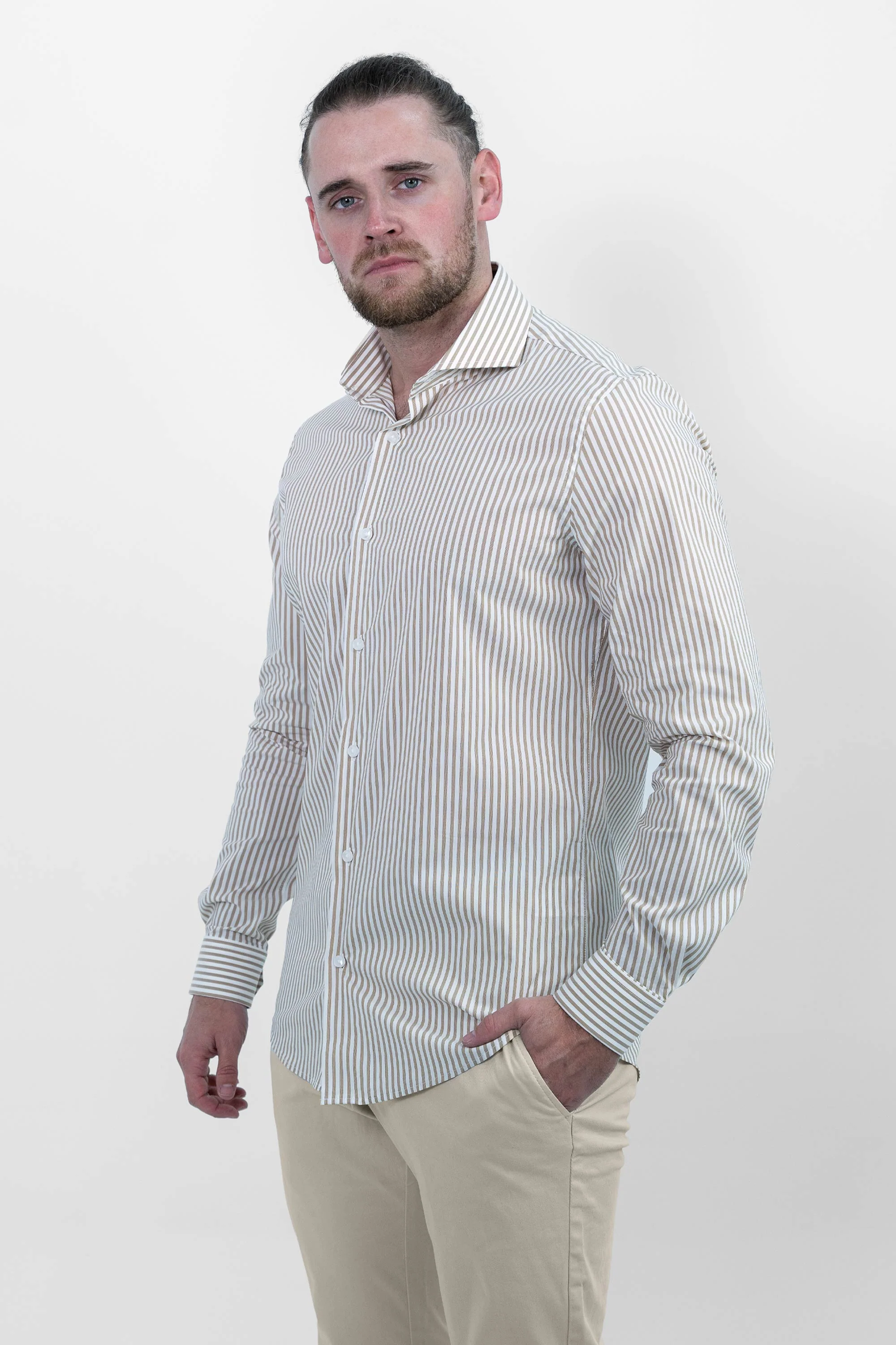 Vercate Overhemd cool technology khaki