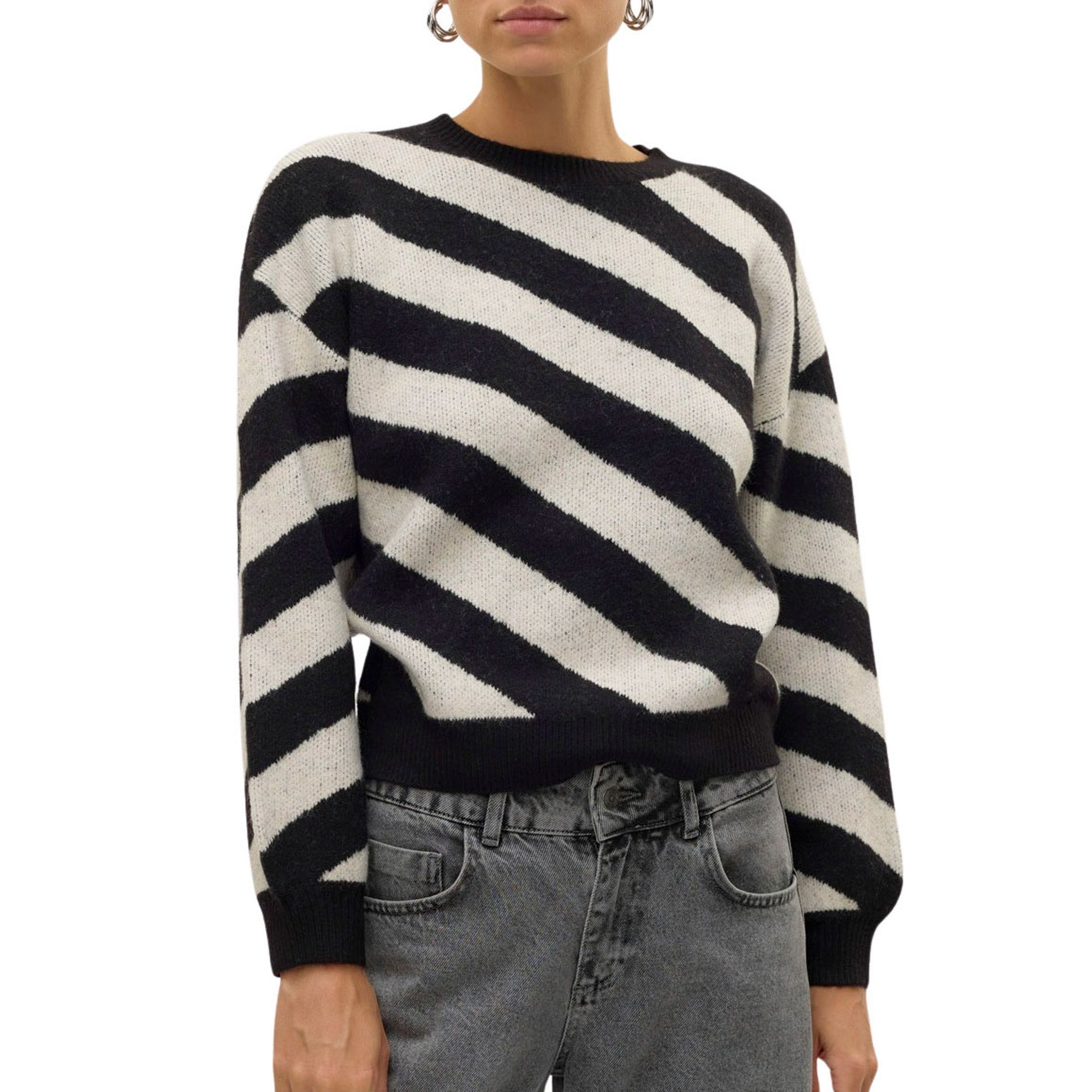 Vero Moda Trui met ronde hals VMLARA LS O-NECK PULLOVER GA BOO REP