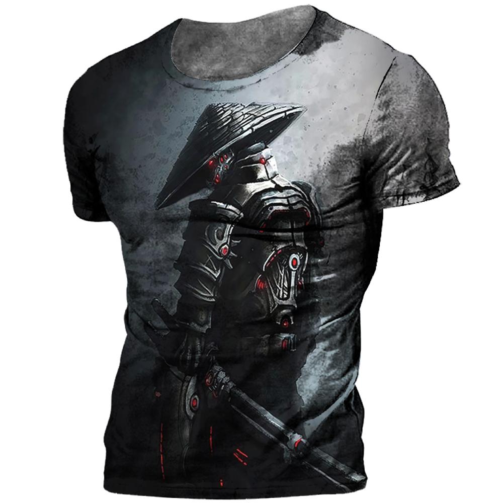 Xr 01 Nieuw T-shirt 3D-print Korte mouw Tops Tees Casual Retro heren-T-shirt Oversized Vintage herenkleding M