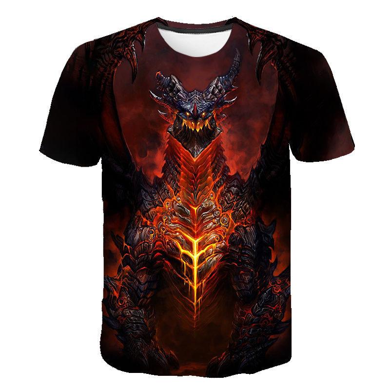 Laoxu 2023 Nieuwe Game World Of Warcraft 3D Geprint T-shirt Mannen Vrouwen Mode Streetwear O-hals T-shirt Harajuku Oversized Tees Tops XXL