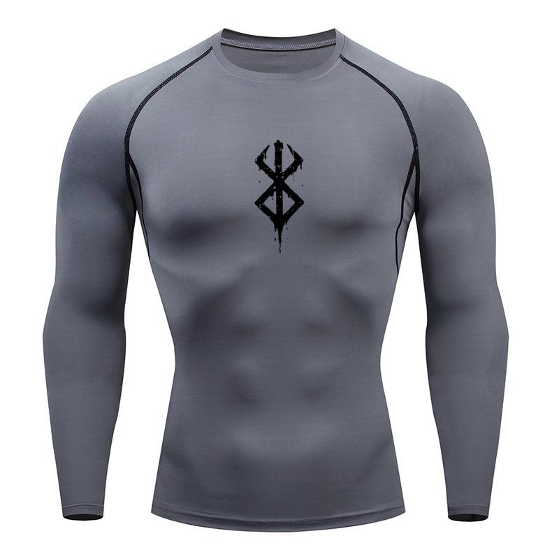 BigSopping Men's Quick-Dry Compression T-Shirt: High Elasticity, Short-Sleeve for Basketball, Running, and Training L