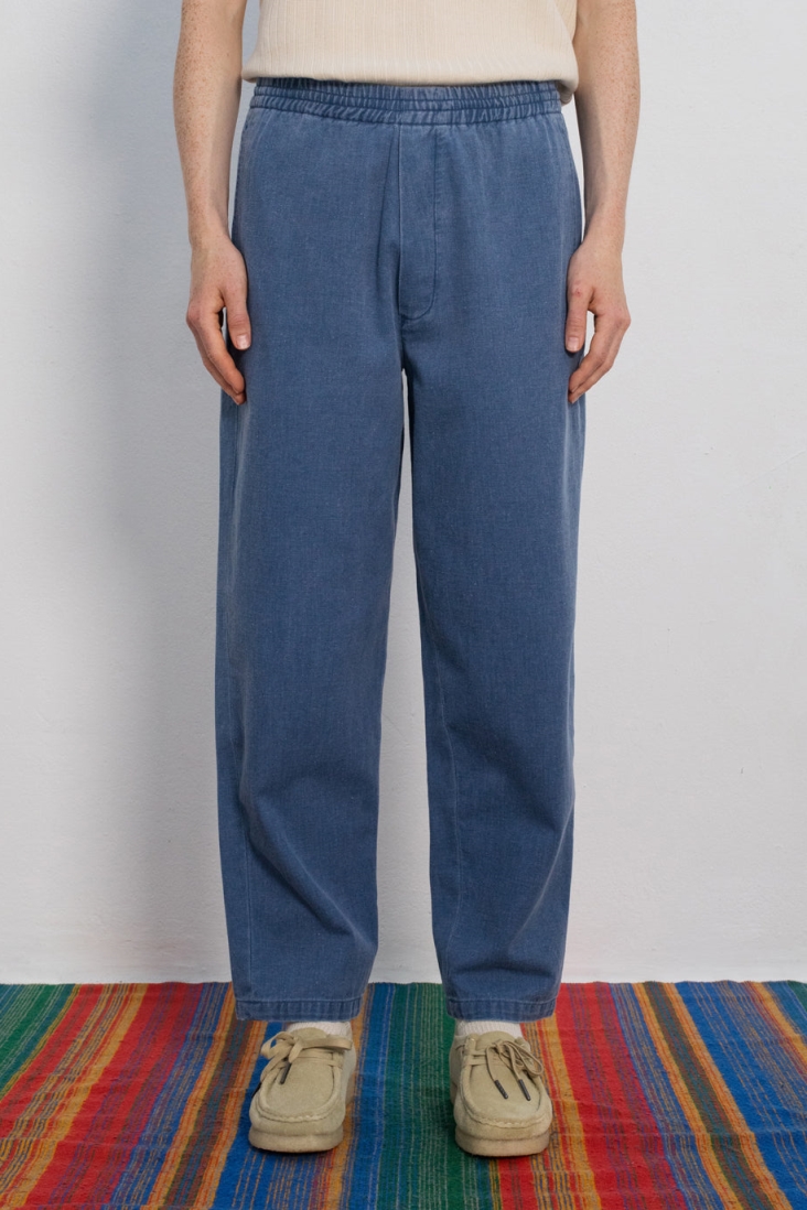 Rotholz Damen vegan Hose Blue Denim