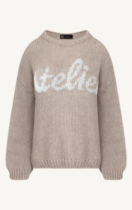 The Musthaves Knitted Atelier Trui Beige