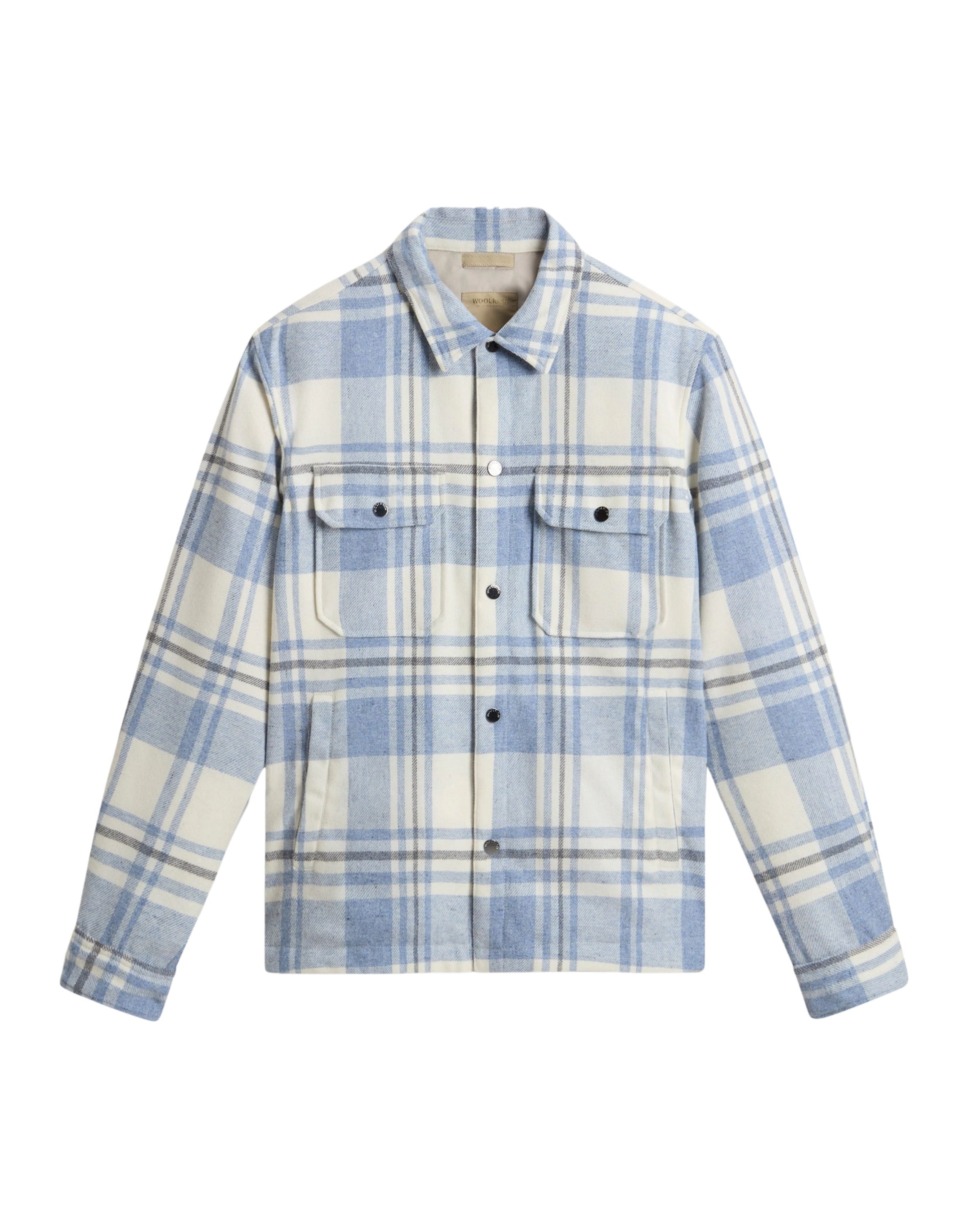 Woolrich Wool check alaskan shirt jacket lange mouw overhemden cfwoos2018mrut3046