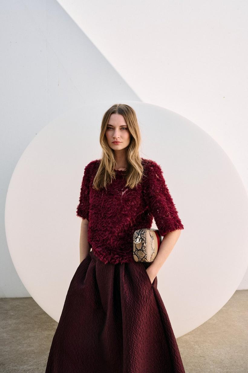 Améline Blouse In 3D-tule