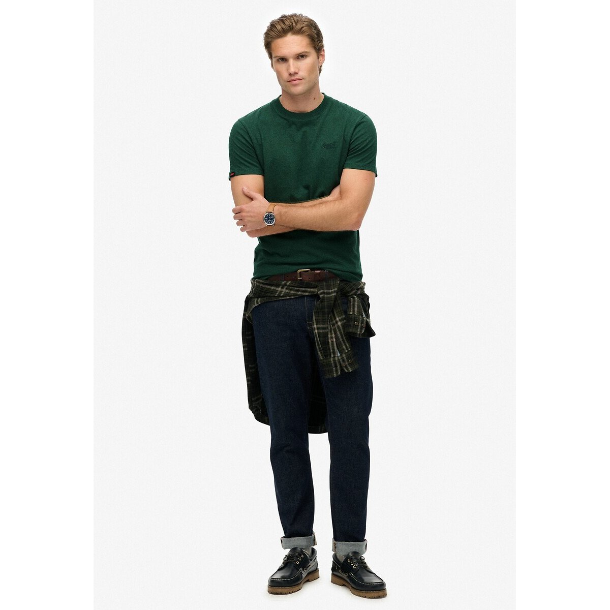 Superdry Shirt met ronde hals ESSENTIAL LOGO EMB TEE
