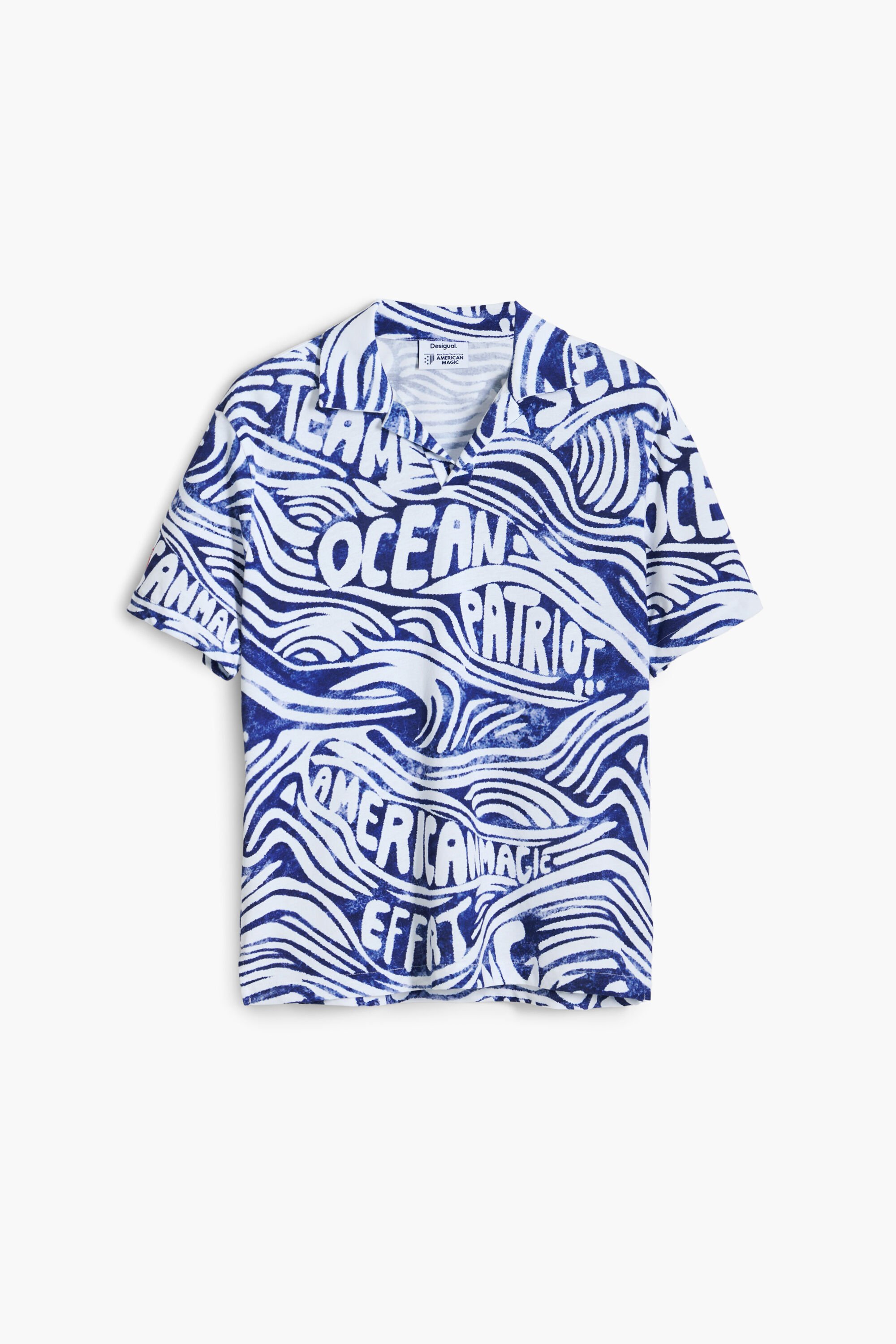 Desigual Blauw American Magic overhemd - BLUE