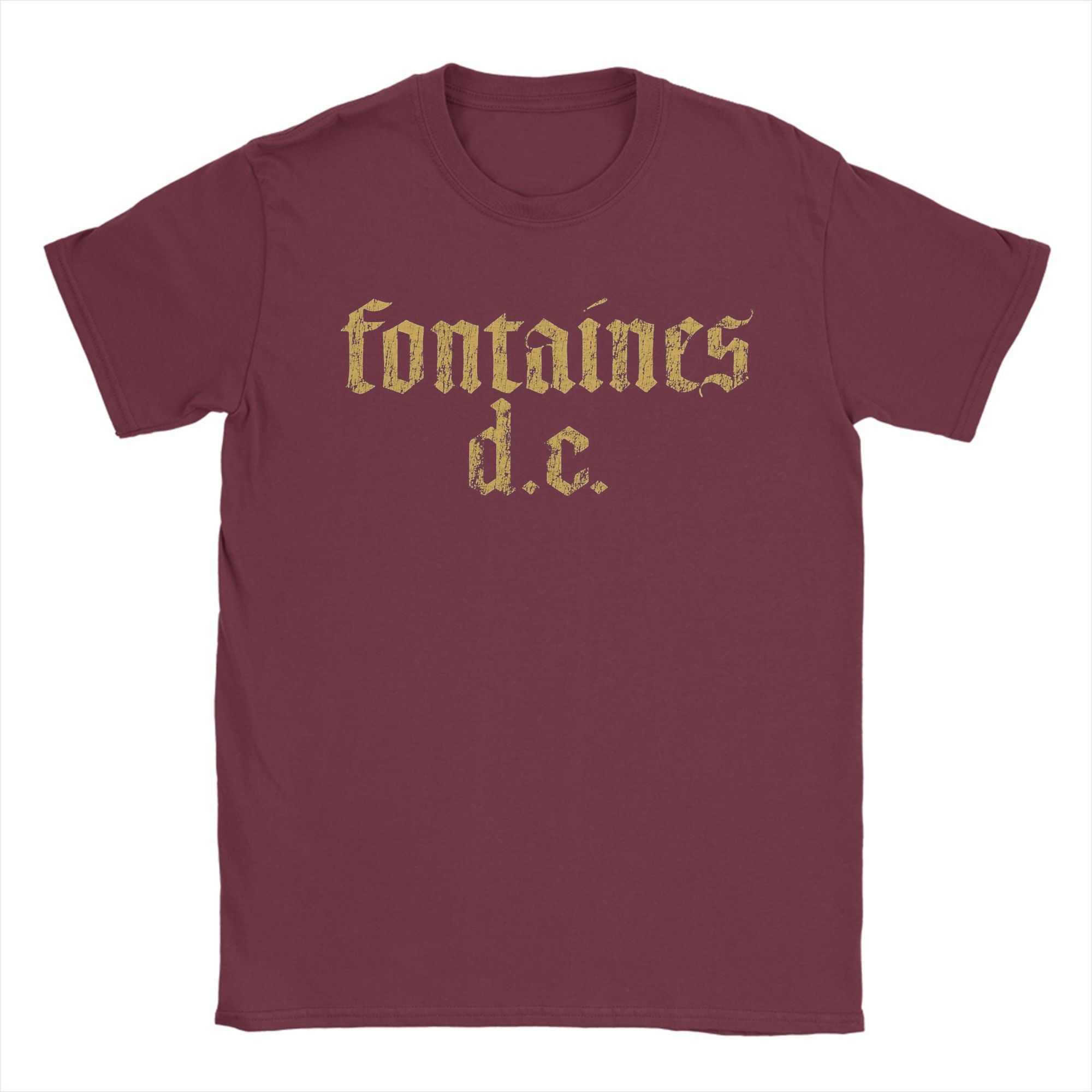 The best product for you Fontaines D.C. T Shirts for Men Cotton Novelty T-Shirt Crewneck  Tee Shirt Short Sleeve Clothing Gift Idea L