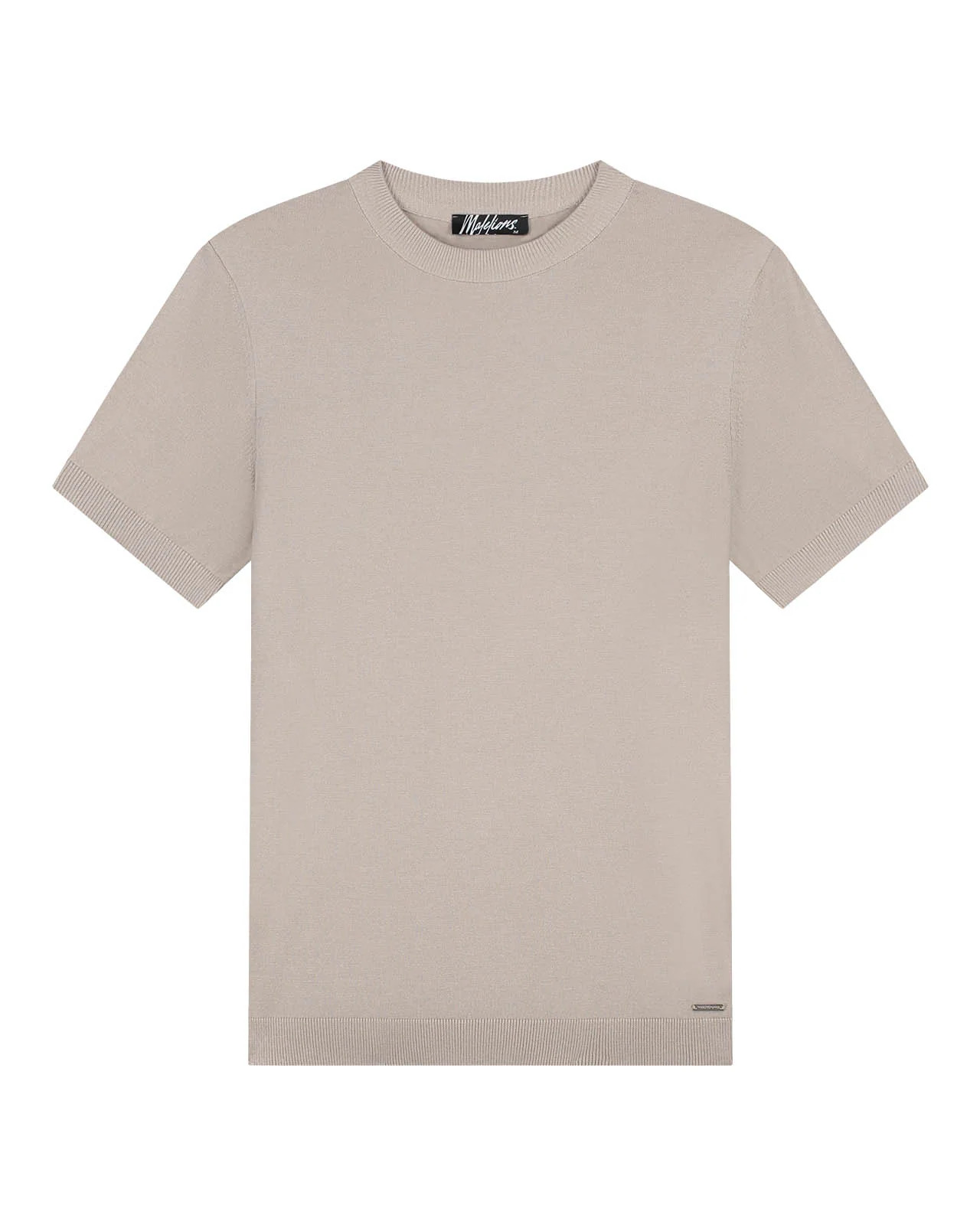 Malelions men knitted t-shirt mm2-aw25-28 099 sand