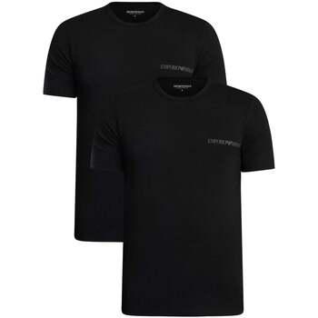 Emporio Armani T-shirt Korte Mouw  Lounge 2 Pack Stretch Cotton T-Shirt Black/Black