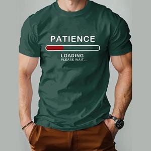 Chaokebang Grappig 3D-letterprint T-shirt voor heren, modieuze eenvoud, korte mouwen, casual O-hals, oversized T-shirt, ademende T-shirts 6XL