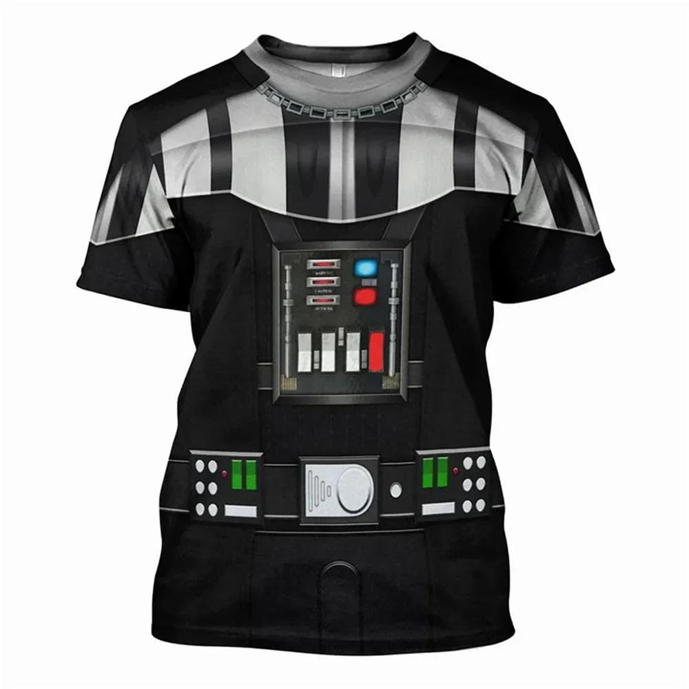 Chengyu Darth Vader Cosplay Costume Tshirt 3D Full Printed Men T Shirt Fashion Short Sleeve Shirt Summer Streetwear Unisex Tee Tops XL