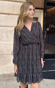 The Musthaves Luxury V-hals Print Jurk