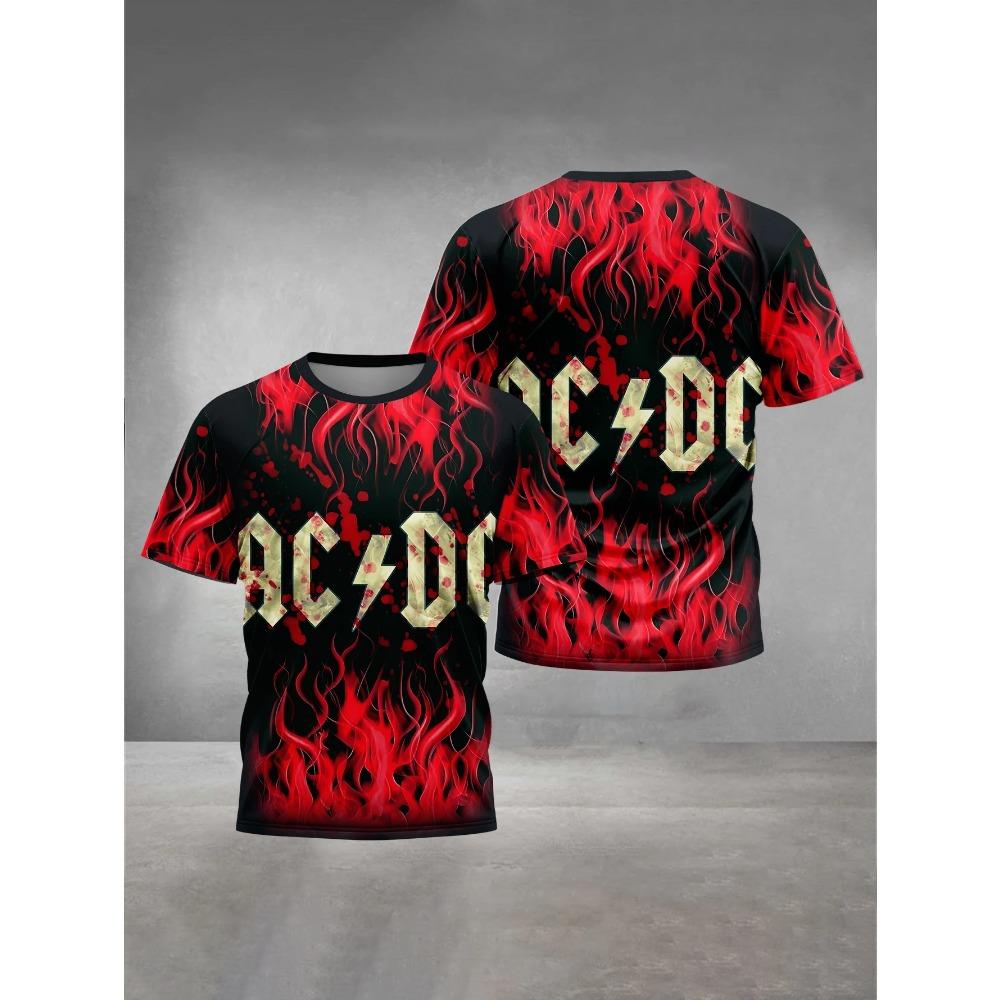 Etst 003 3D Print Clothing Male Outdoor Clothes for Rock Band A-ACDC 4XL