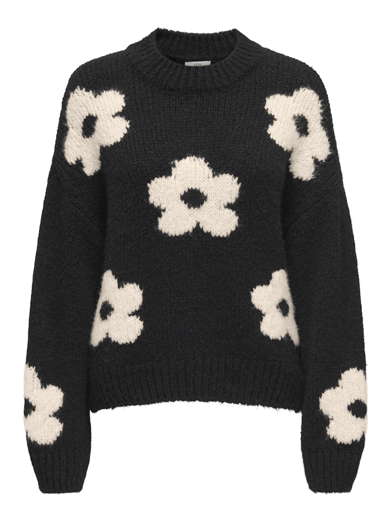 Jacqueline de Yong Jdykilian flower ls pullover knt dessin