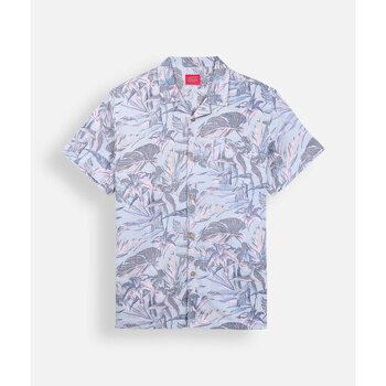 Oxbow Overhemd Lange Mouw  Viscose bedrukt overhemd met korte mouwen TROPICS