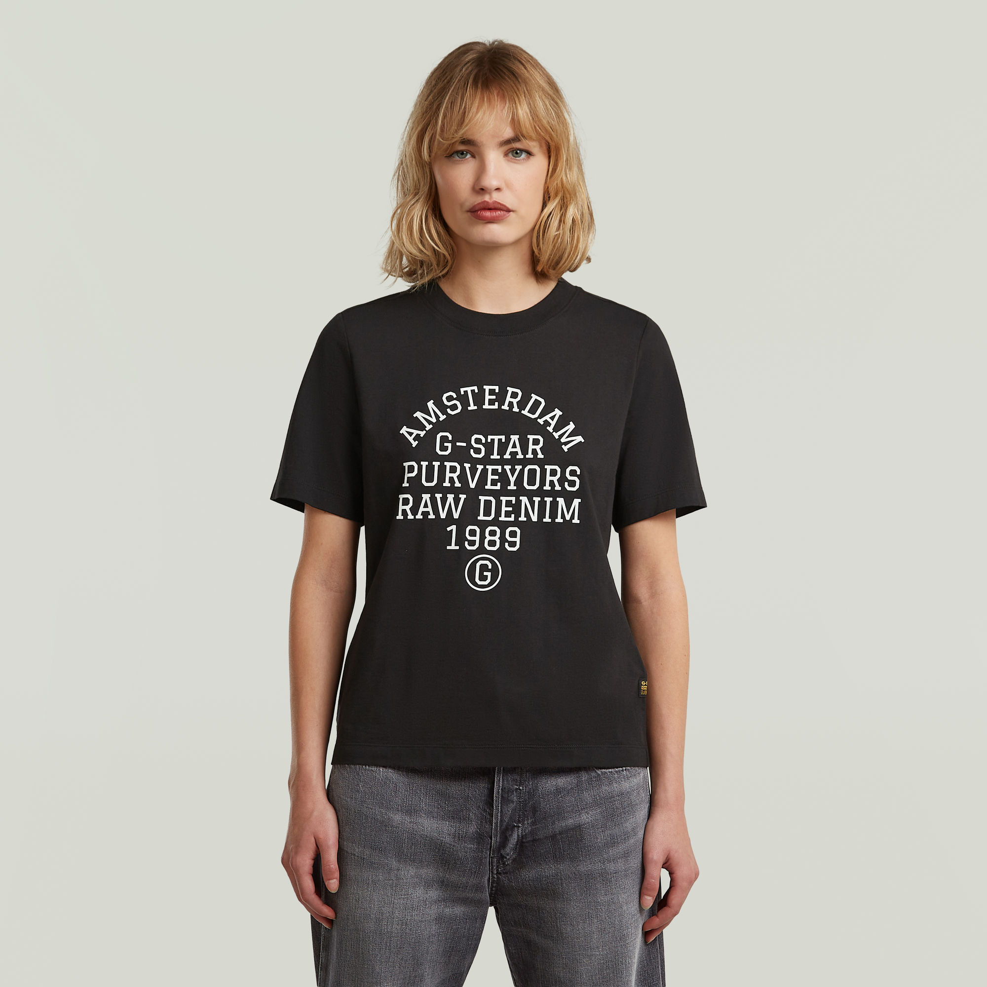 G-Star RAW Text Graphic T-shirt - Zwart - Dames