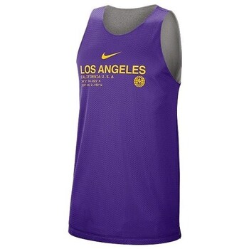 Nike T-shirt Korte Mouw  Nba Los Angeles Lakers Standard Issue Reversible