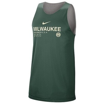 Nike T-shirt Korte Mouw  Nba Milwaukee Bucks Standard Issue Reversible