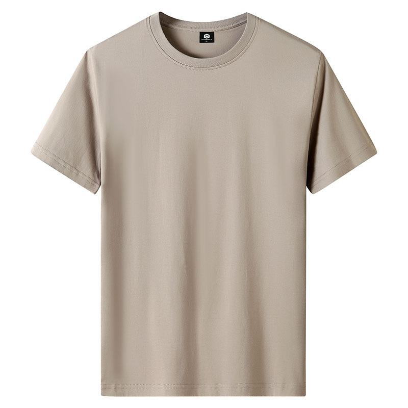 QICED Zomer T-shirt met korte mouwen Heren O-hals Trend Ondershirt XXXXXL kaki