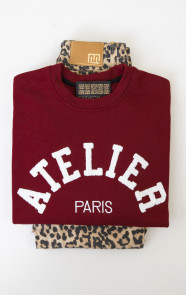 The Musthaves Oversized Atelier Paris Sweater Burgundy