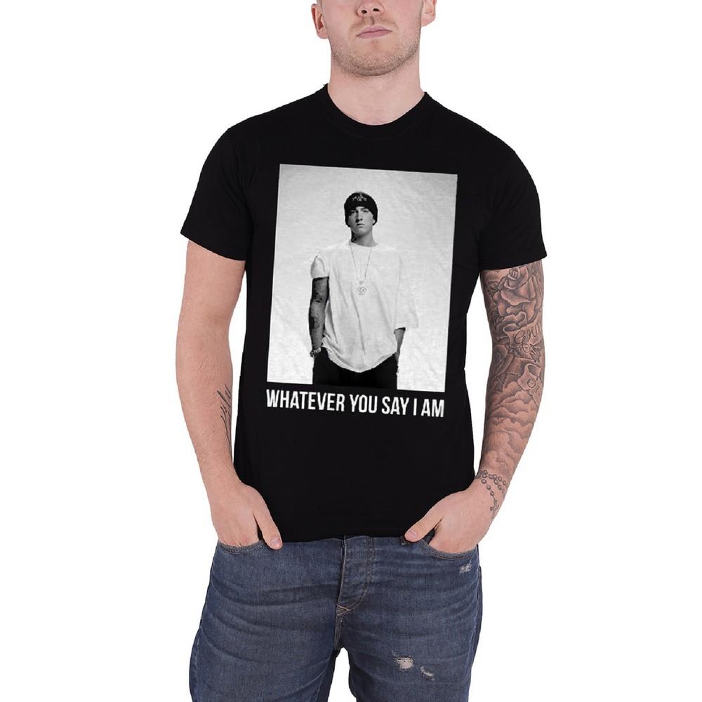 Pertemba FR - Apparel Eminem Unisex volwassene, ongeacht het katoenen T-shirt S zwart