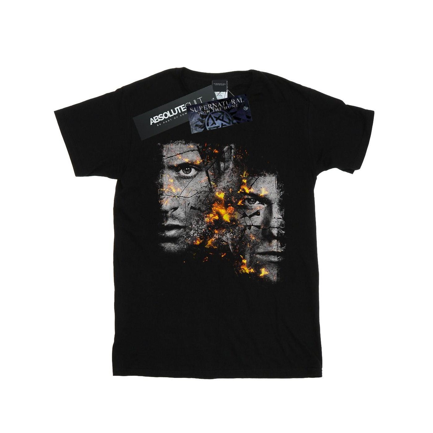 Supernatural Bovennatuurlijk heren Sam en Dean Fire T-shirt XXL zwart