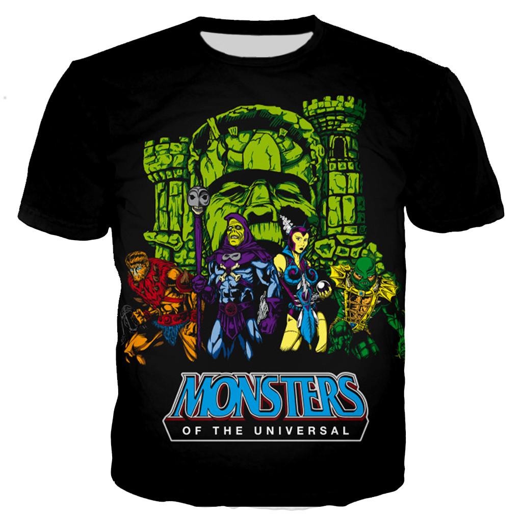 Baibao QIQI Nieuwe He Man And The Masters of The Universe T-shirts Anime 3D Print Streetwear Mannen Vrouwen Mode Oversized T-shirt Kinderen Tees Tops 2XL