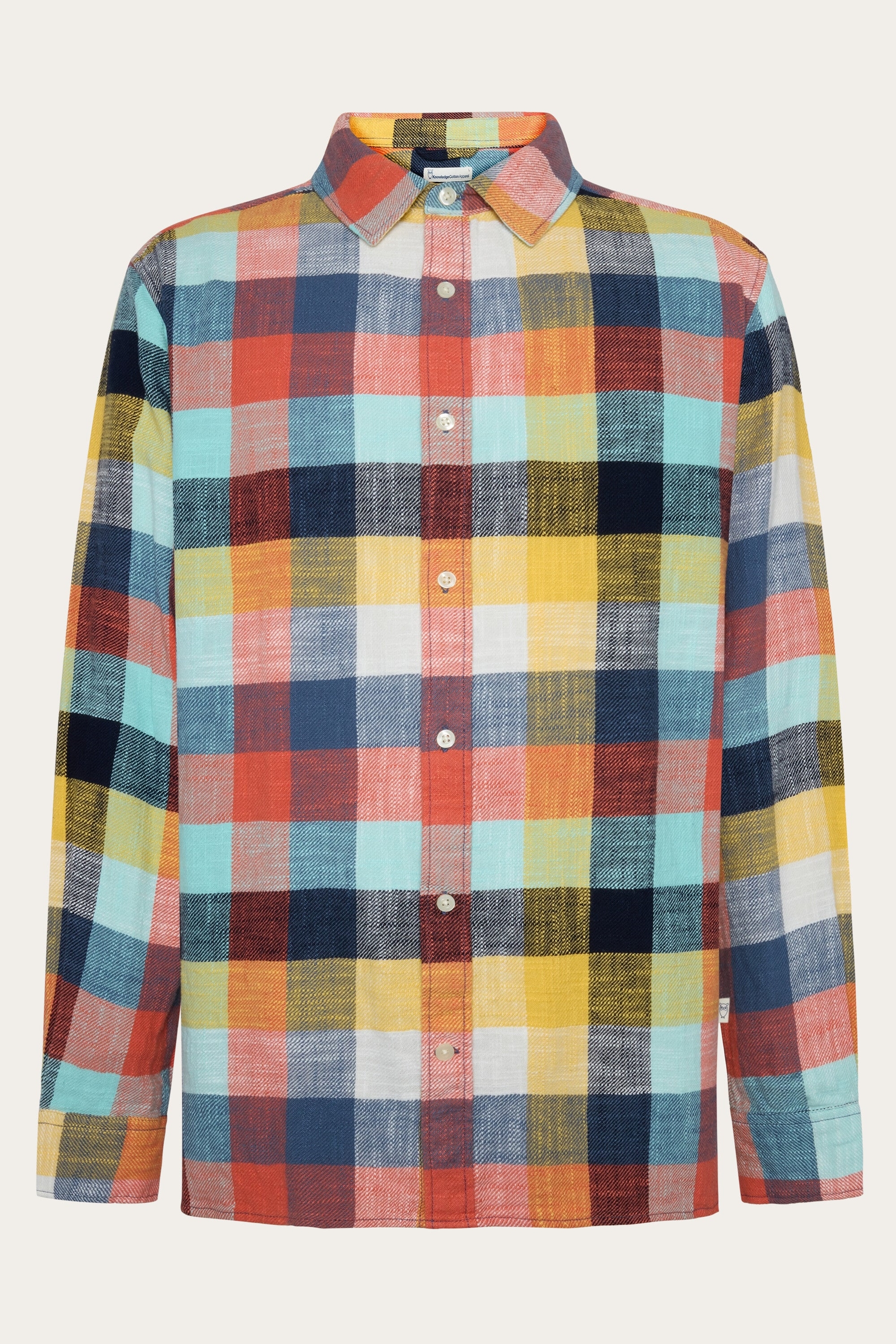 KnowledgeCotton Apparel Herren vegan Hemd Kariert Multicolor