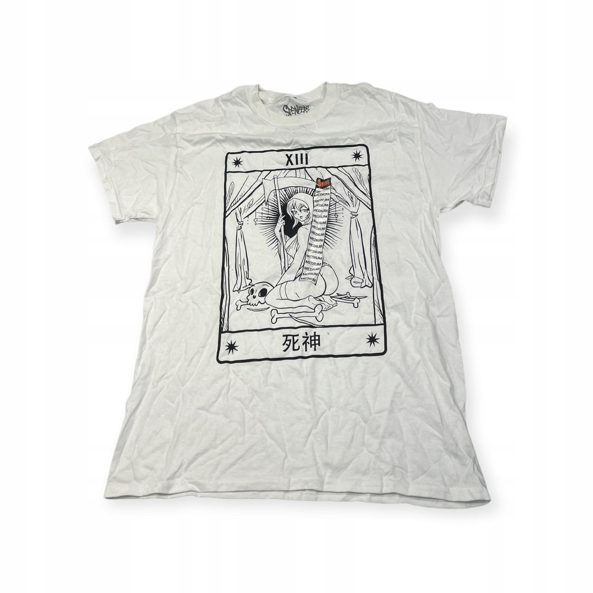 Outletup-clothes Koszulka T-shirt męski okrągły dekolt SPENCER'S NADRUK M