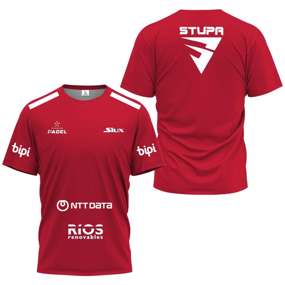 ETST 005 PADEL Kleding Zomer Sneldrogend Korte Mouw Street Ademend Heren Top Padel Sport T-shirt Ademend Korte Mouw Fitness Serie XL