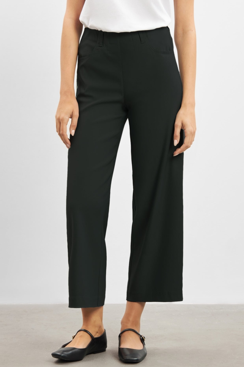 LAURIE Damen vegan Hose Crop Loose Donna Schwarz