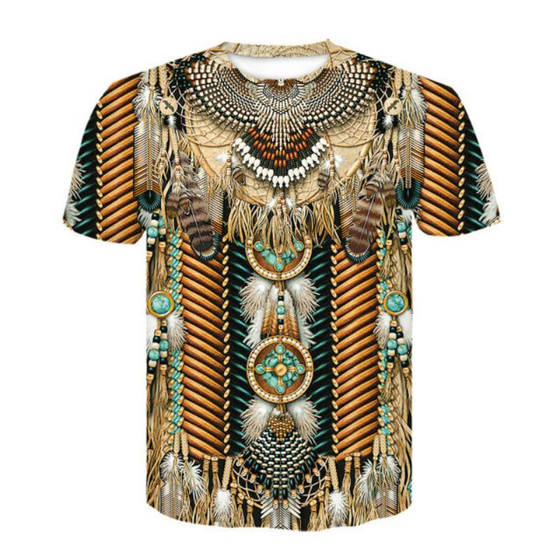 Wengy 2 Boho Heren T-shirts 3D-printen Stretch Indiaas Design Paar Straat T-shirts Zomermode Kleding T-shirts 6XL