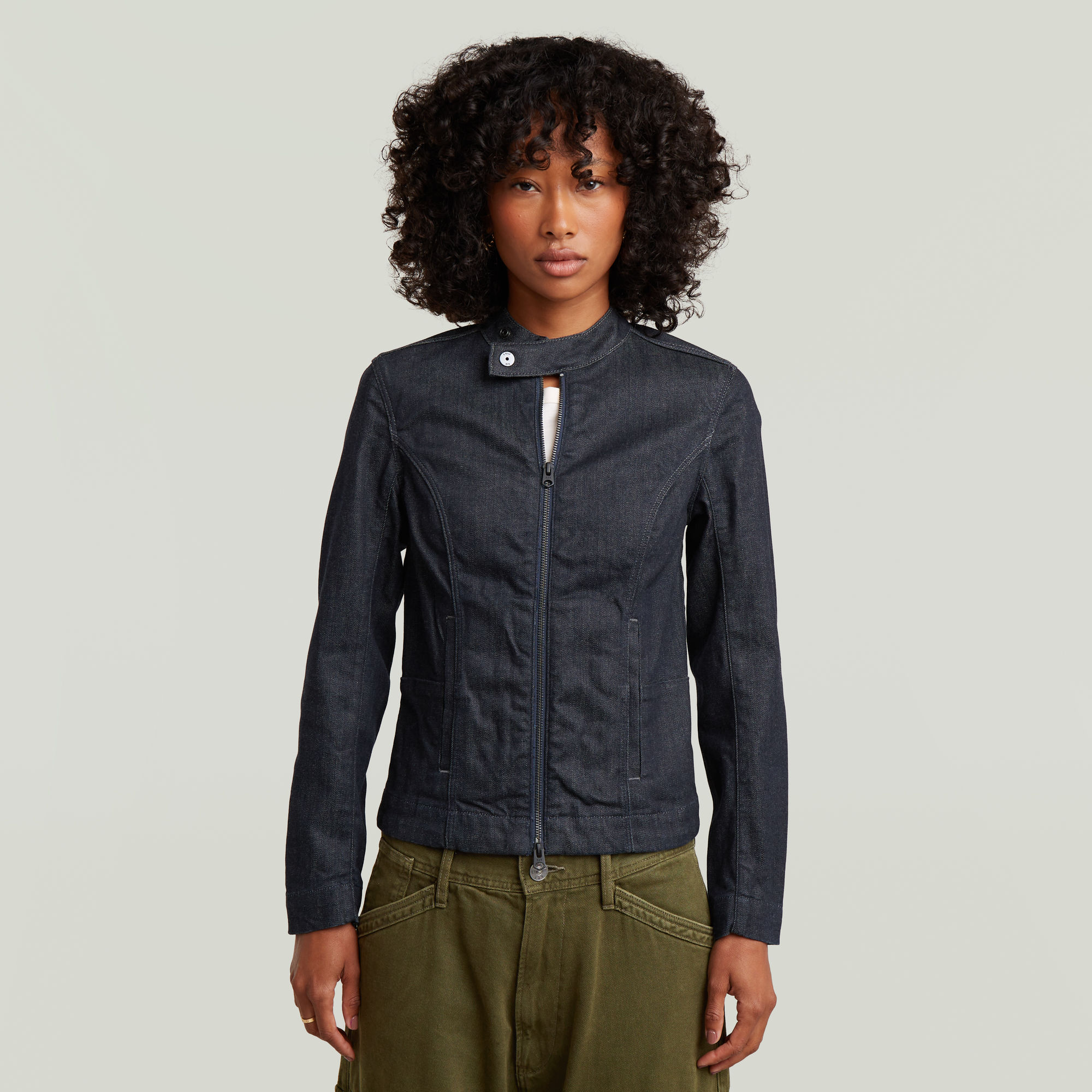 G-Star RAW Moto Slim Overshirt - Donkerblauw - Dames