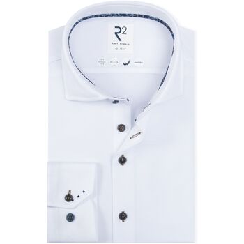 R2 Amsterdam Overhemd Lange Mouw  R2 Overhemd Fine Twill Wit