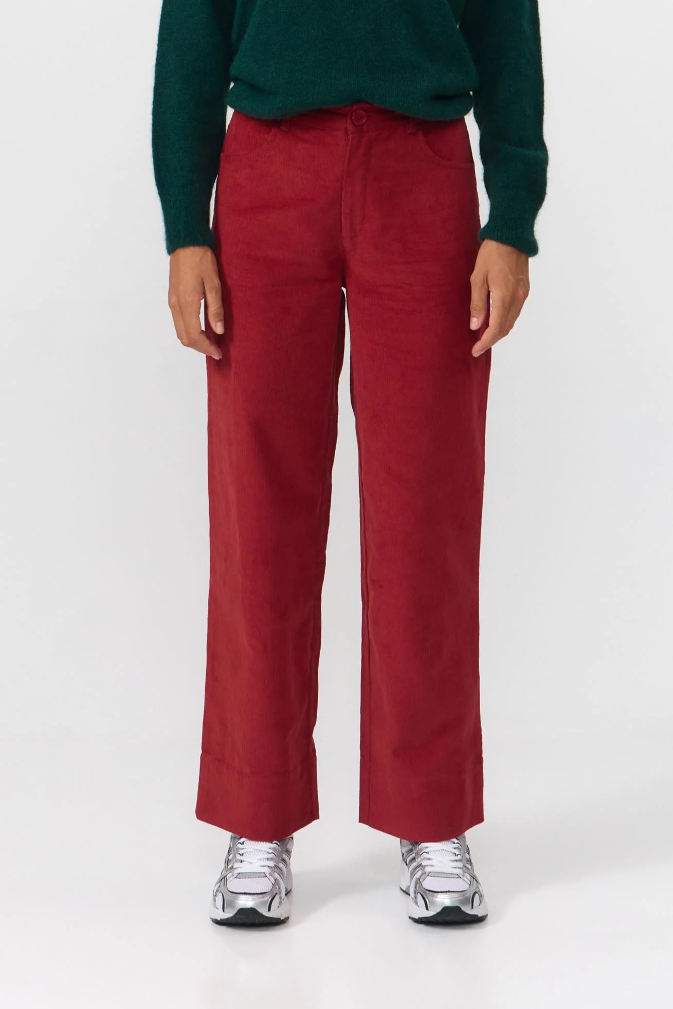 SUITE13LAB Damen vegan Hose Milton Weinrot