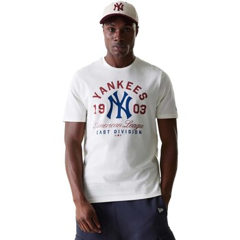 New-Era T-shirt Korte Mouw  Mlb Wrdmrk Reg Tee Neyyan Ofw
