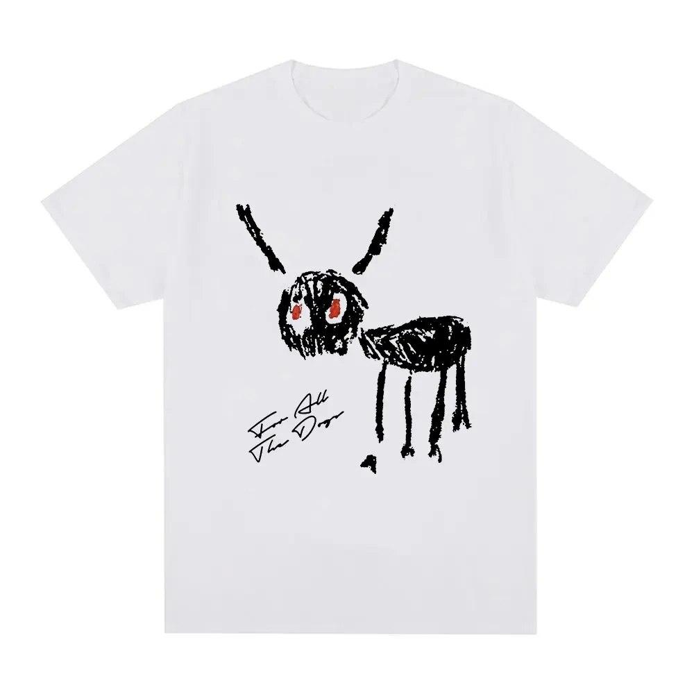 Nihao T-shirts Rapper Drake Nieuw Muziekalbum Voor Alle Honden Print T-shirt Herenmode Hip Hop T-shirt Korte Mouw T-shirts M