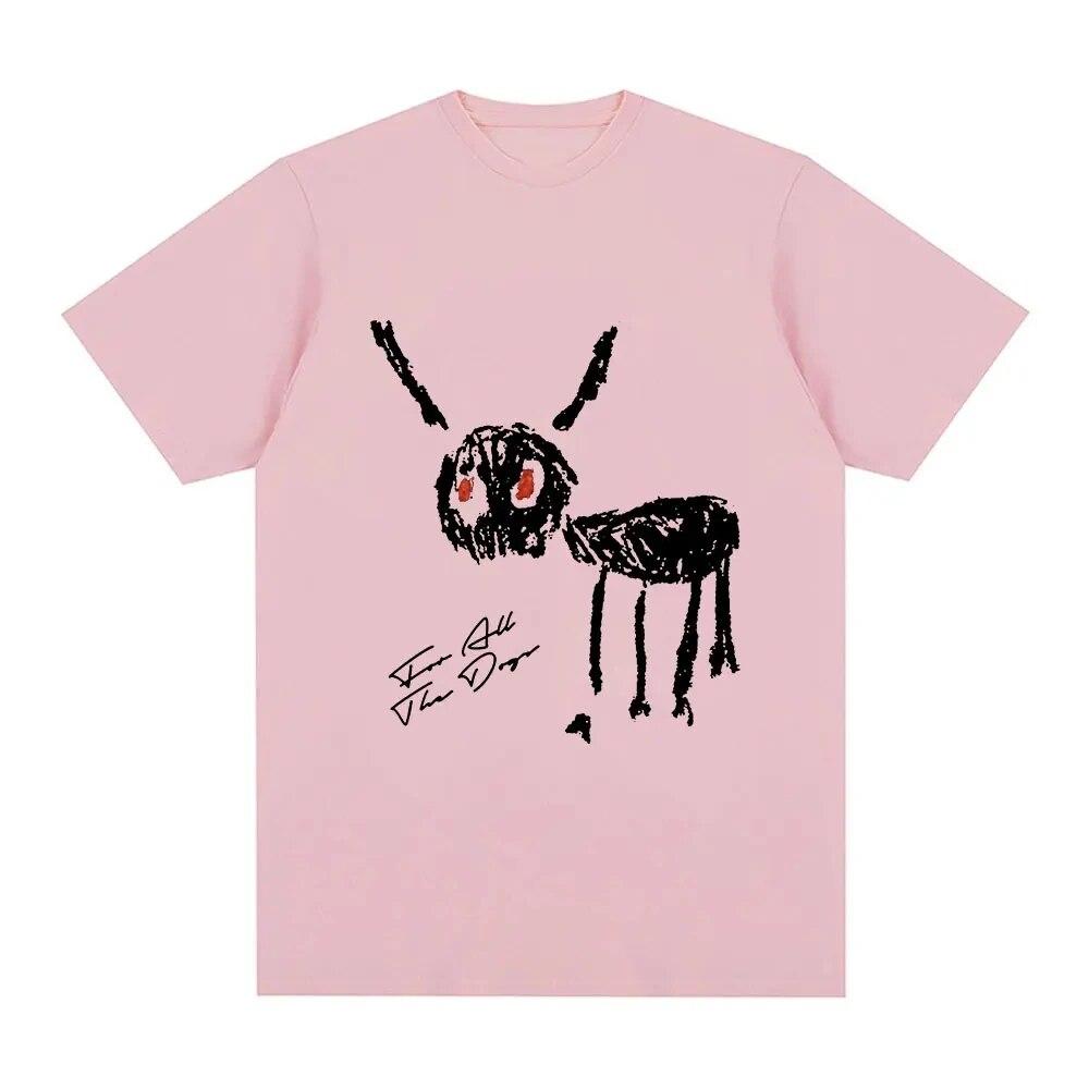 Nihao T-shirts Rapper Drake Nieuw Muziekalbum Voor Alle Honden Print T-shirt Herenmode Hip Hop T-shirt Korte Mouw T-shirts L