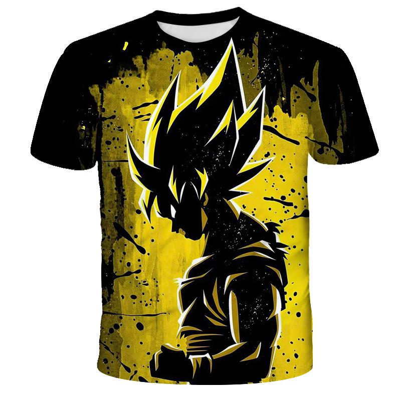 SDS003 Anime Vegeta T-shirt Dragon-Balls T-shirts Heren T-shirt Klassieke Herenkleding Harajuku Grafische Bedrukte Kleding Zomer Tops Tees XXL