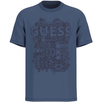 Guess T-shirt Korte Mouw  Ss Cn Flock Box Tee