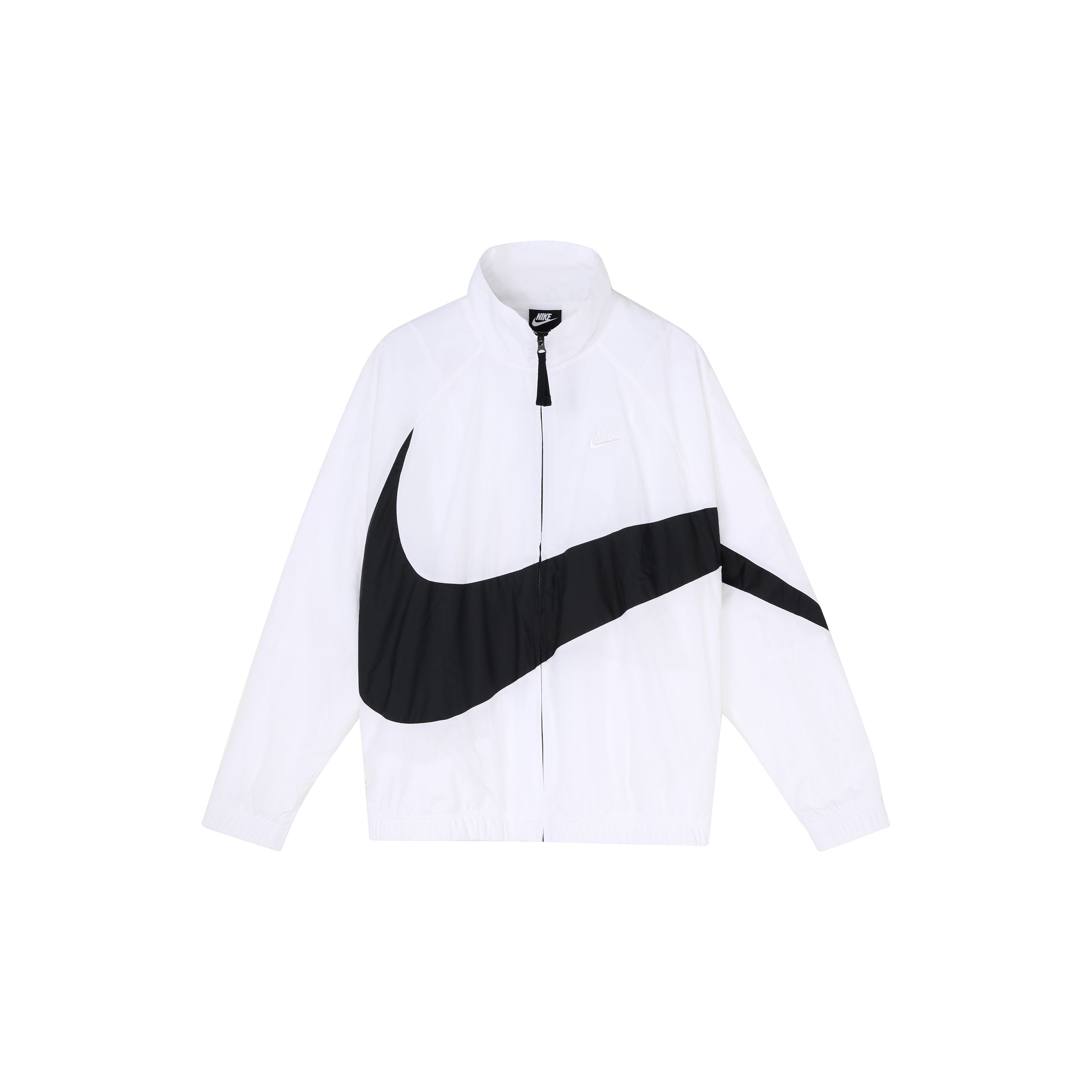 Nike Big Swoosh Geweven Statement Jas (Azië-maatvoering) Witte Heren Streetwear AR3133-100 XL