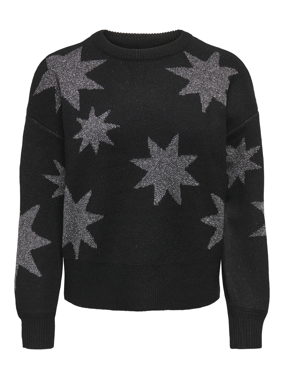 Only Trui met ronde hals ONLROSIE LS O-NECK GLITTER KNT
