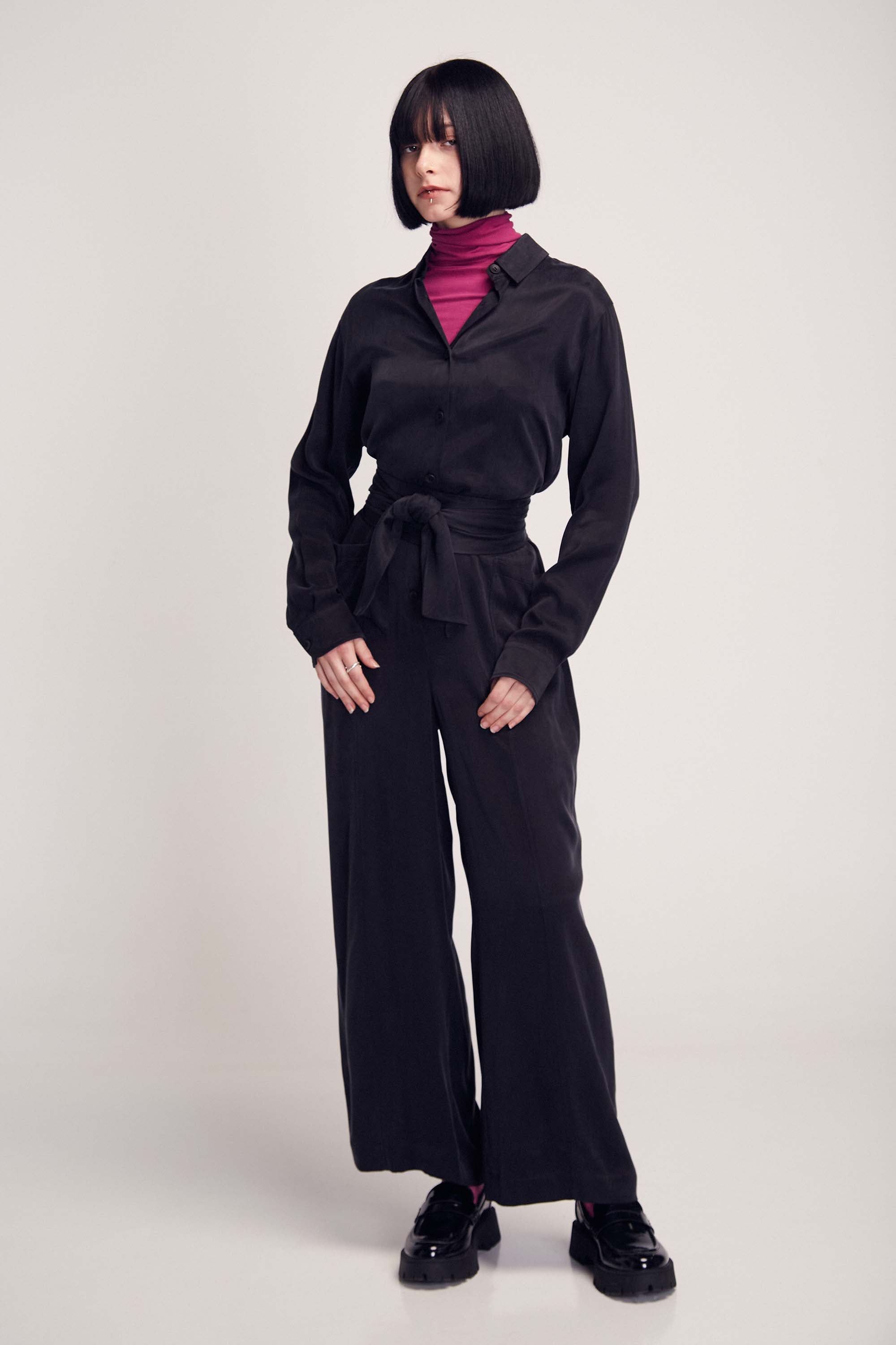 SUITE13LAB Damen vegan Jumpsuit Illa Schwarz